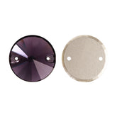 Amethyst Rivoli Shape High Quality Glass Sew-on Rhinestones WholesaleRhinestone